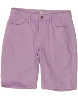 Performance Ready Stretchable Waist LEE Womens Bermuda Mid Rise Regular Fit Casual Shorts W28 Medium Purple