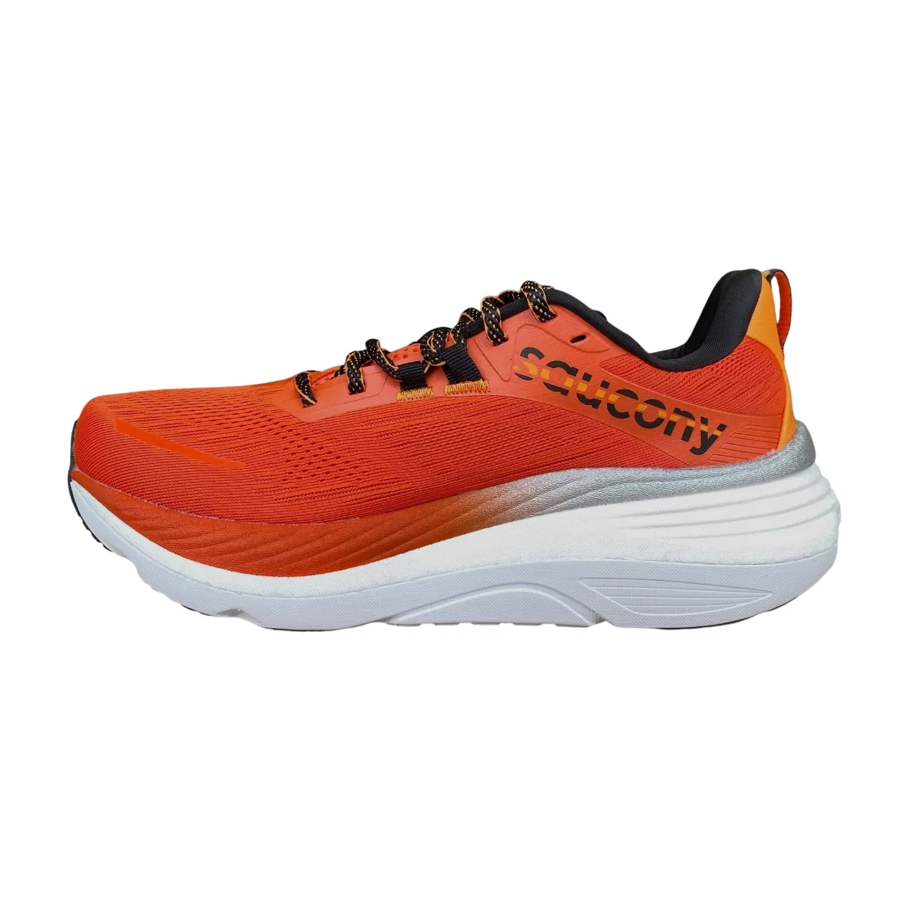 Pressure Dispersion Grid casual runner shoes Saucony scarpa da corsa da uomo Hurricane 24 S20933-164 pepe rosso-nero