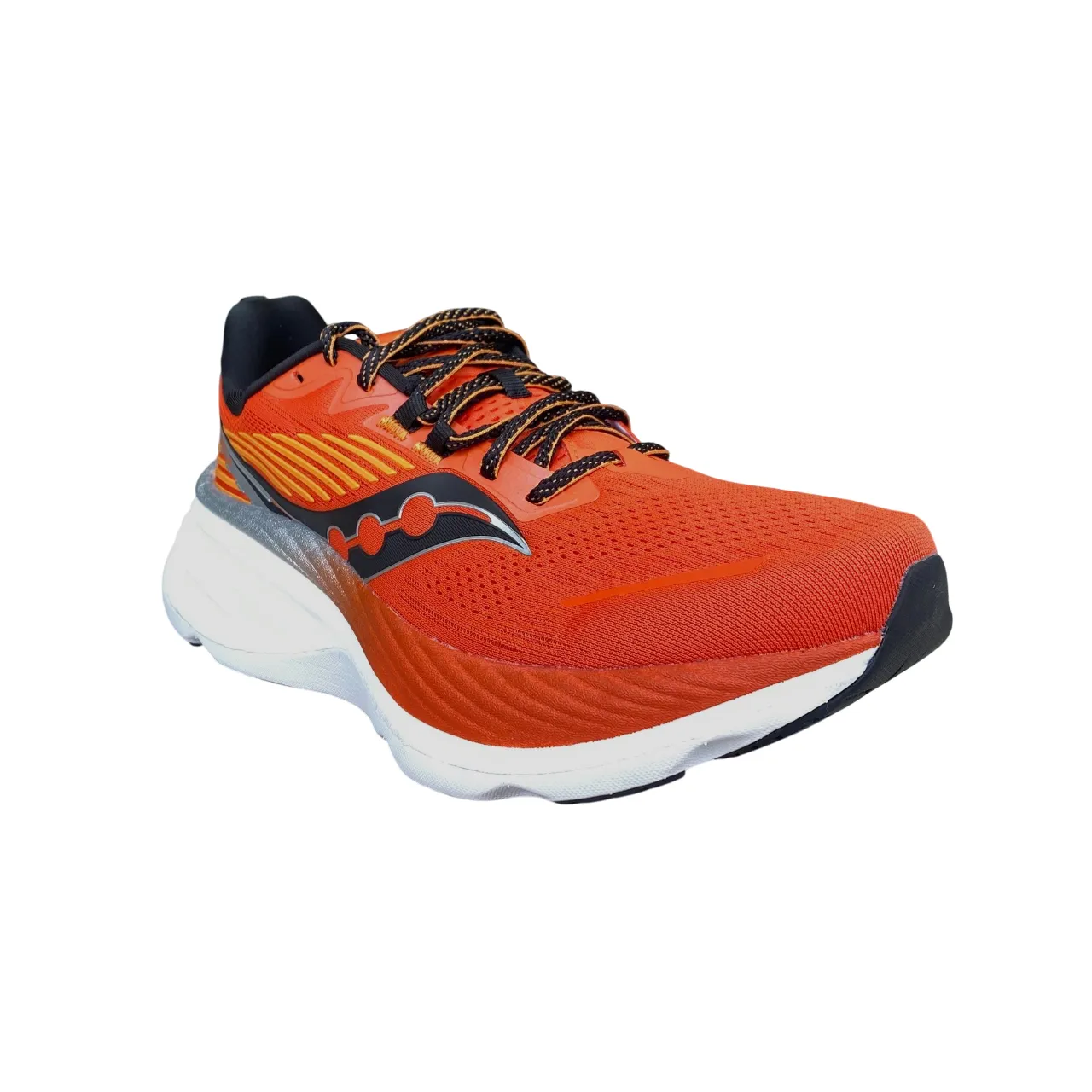 Saucony scarpa da corsa da uomo Hurricane 24 S20933-164 pepe rosso-nero Ventilated elevated - heel running option