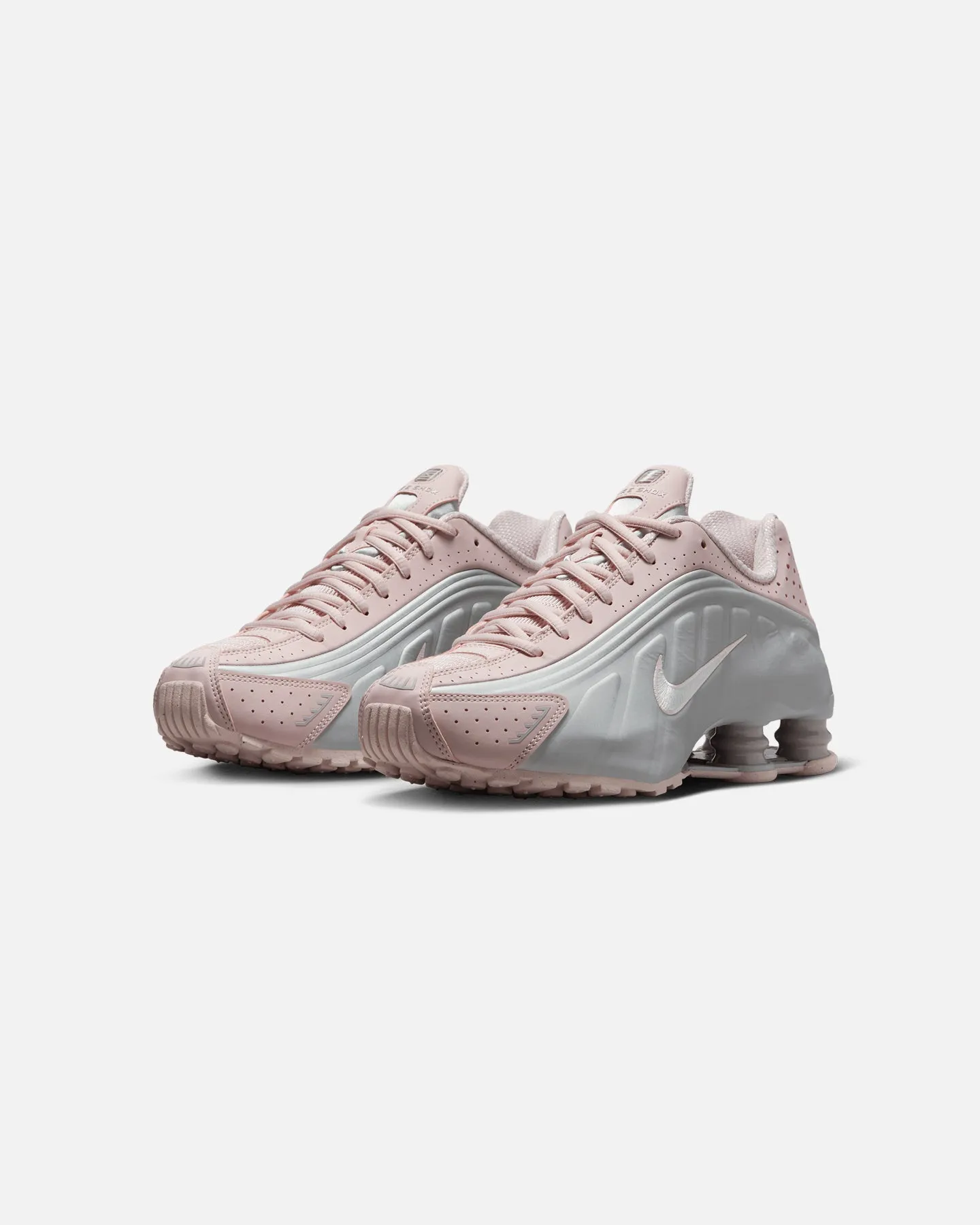 Flexible Fit Active People Nike Women's Shox R4 Barely Rose/Metallic Platinum