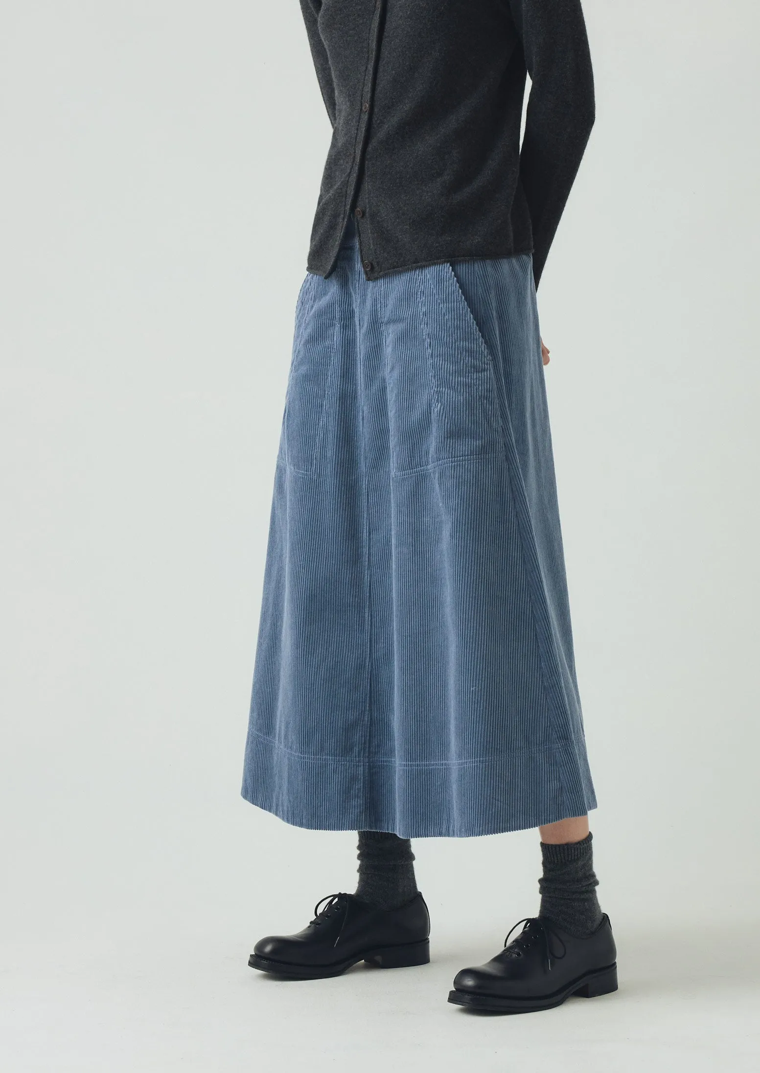 Organic Cord A Line Skirt | Myrtle Crisscross Back Business Meeting