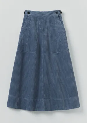 Organic Cord A Line Skirt | Myrtle Flexible Waistband