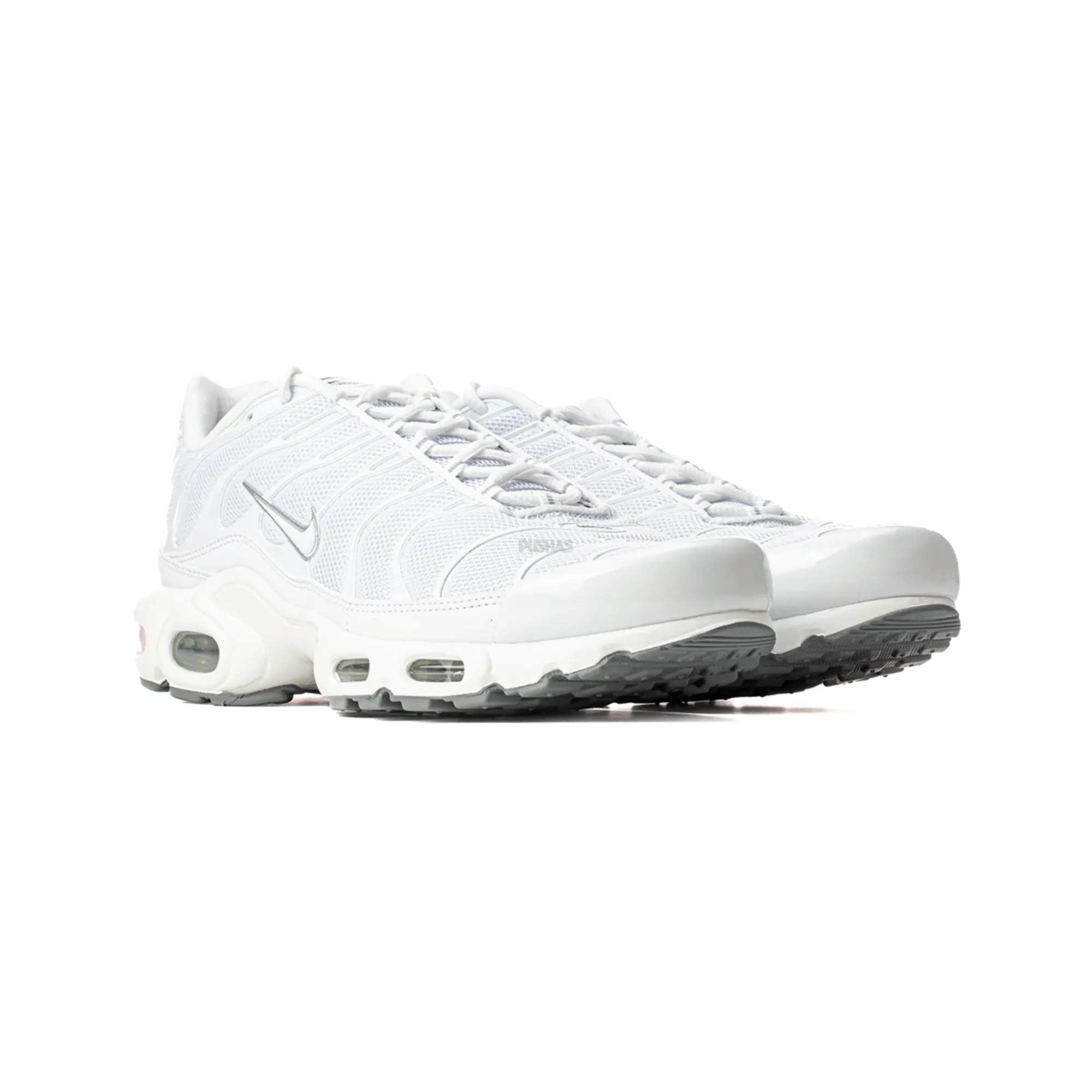 Nike Air Max Plus TN 'Casper' (2019) running with a safety light Puma Suede
