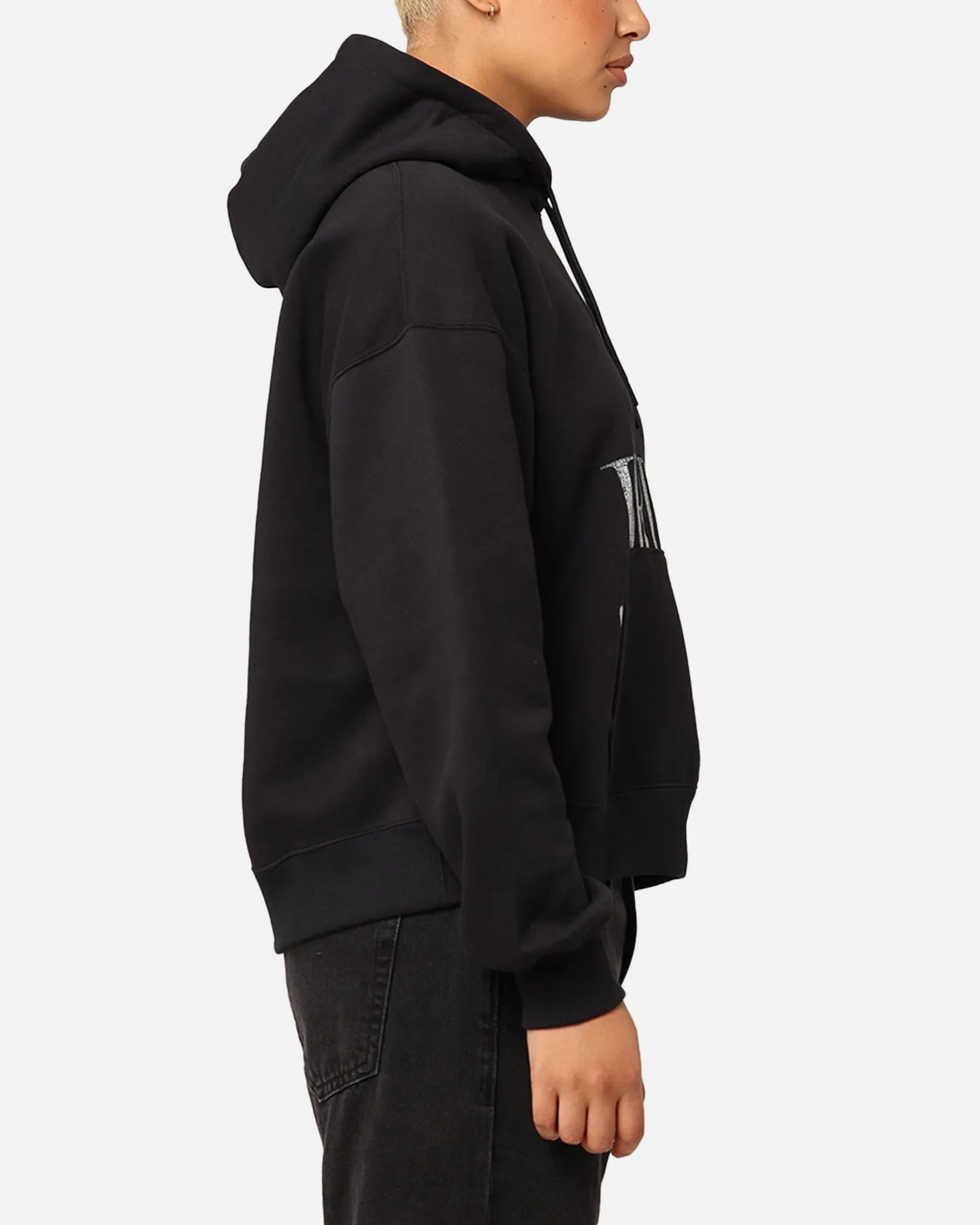 Jordan Women's Brooklyn Fleece Pullover Hoodie Black/Sail Frog like petite clothing