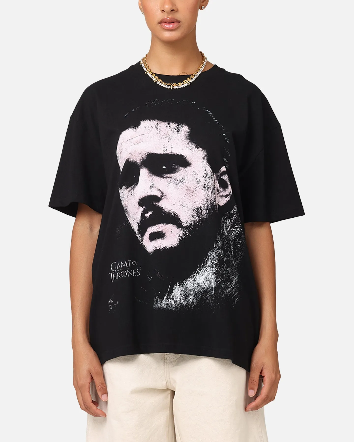 Goat Crew X Game Of Thrones Jon Snow Heavy T-Shirt Black Perfect Comfort Wear