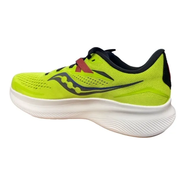 Biomechanical Motion Control Saucony scarpa running uomo Ride 15 S20729 25 acid lime-spice chaux