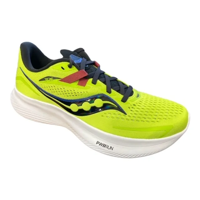 Saucony scarpa running uomo Ride 15 S20729 25 acid lime-spice chaux amateur runner's shoe choice