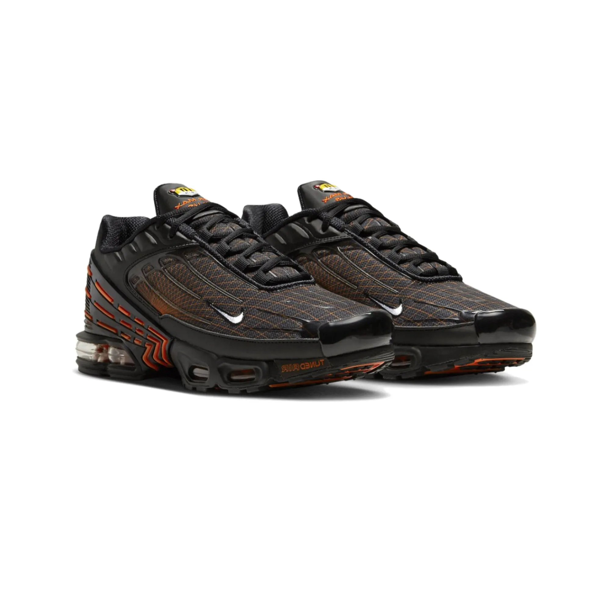 Nike Air Max Plus 3 'Black Orange Spirograph' (2022) fitness enthusiasts' shoes Rapid Response Sole