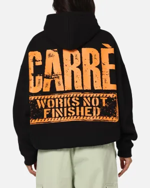 Carre Trenches Hoodie Black Urban Light Relaxed Outfit