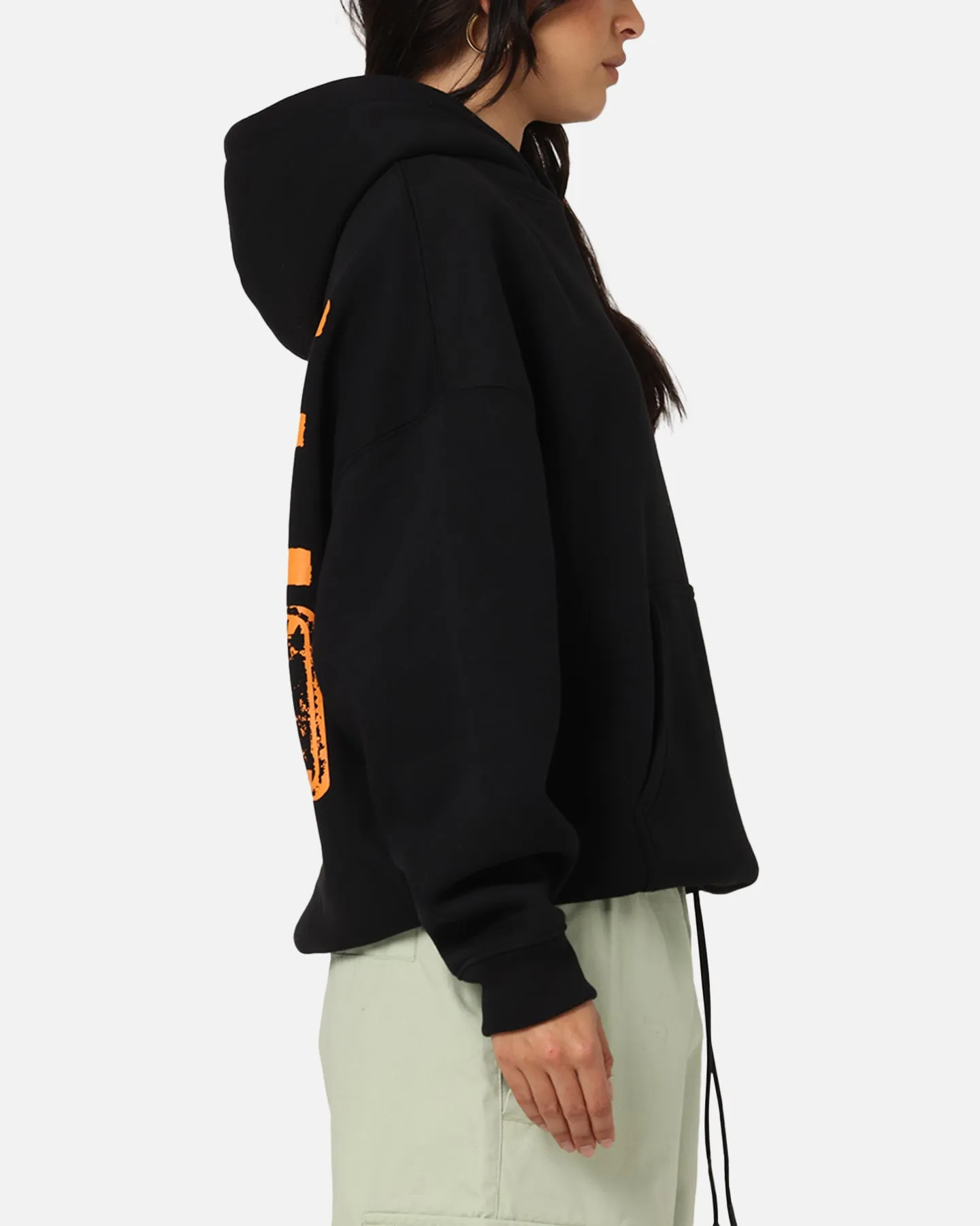 Wind Resistant Carre Trenches Hoodie Black