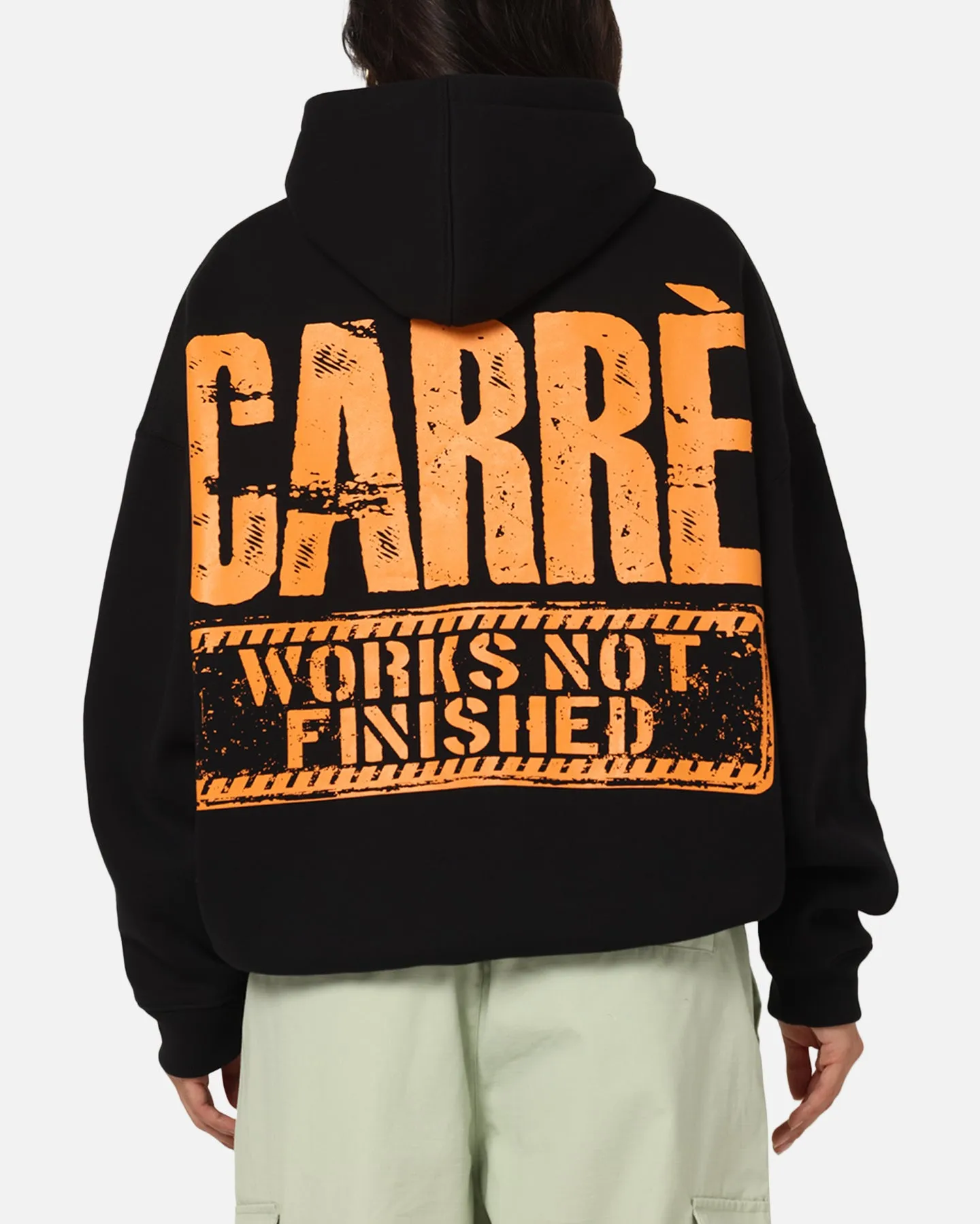 Carre Trenches Hoodie Black Urban Light Relaxed Outfit