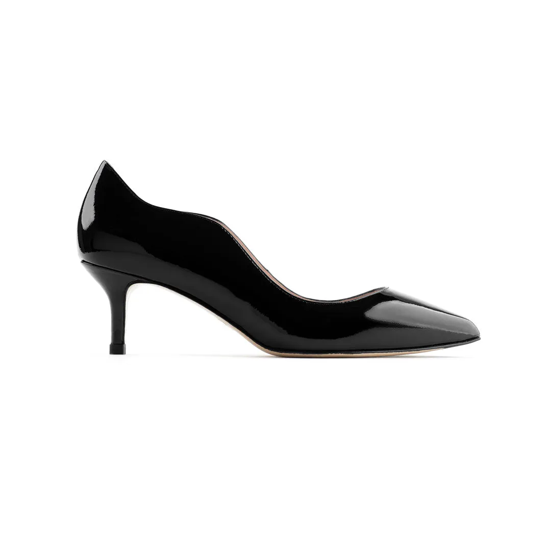 Comfortable Upper Cute Heels Geometric Heels The Oleah Classic 50 - Black