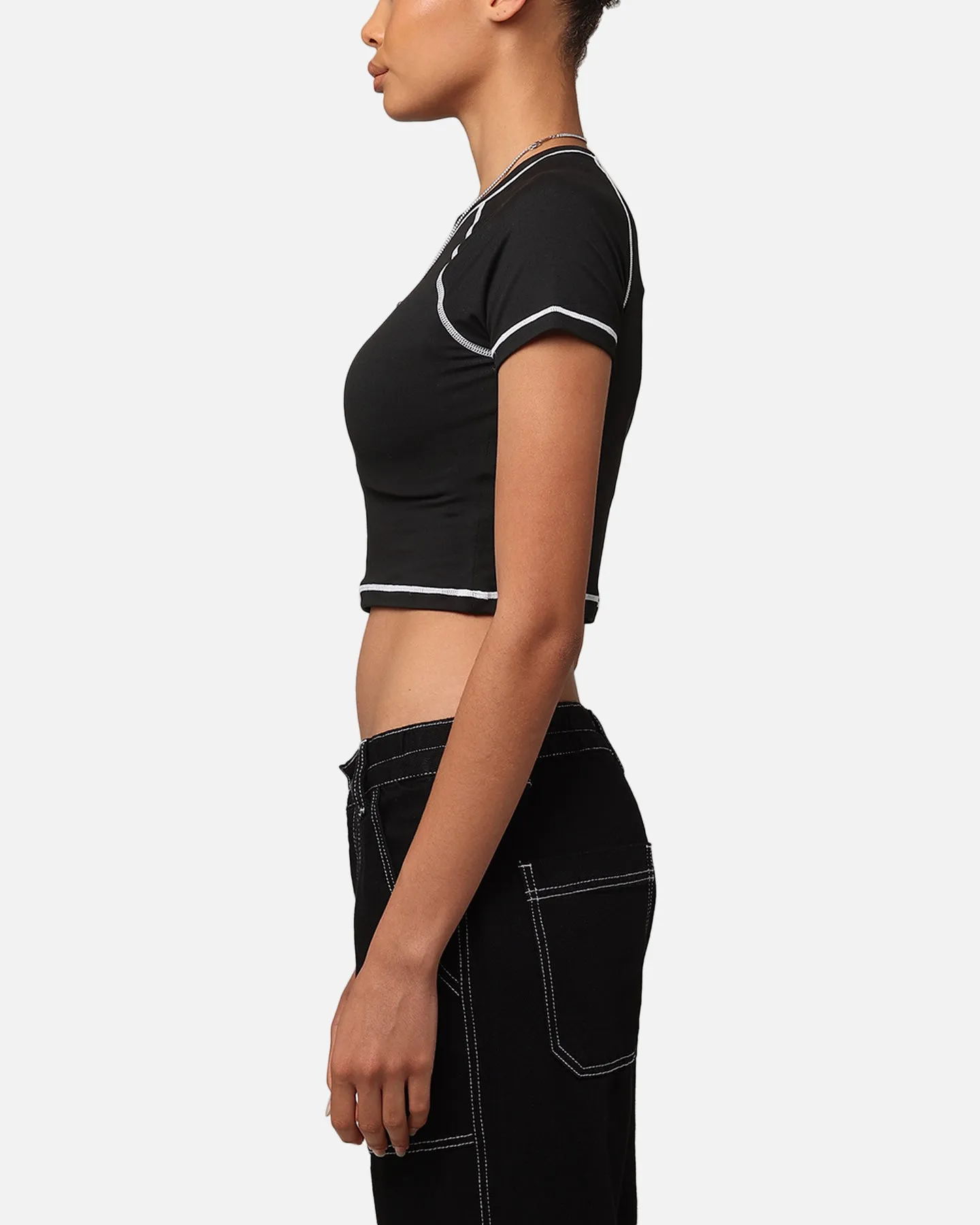 Easy-to-Match XXIII Women's Boiler Room Crop T-Shirt Black