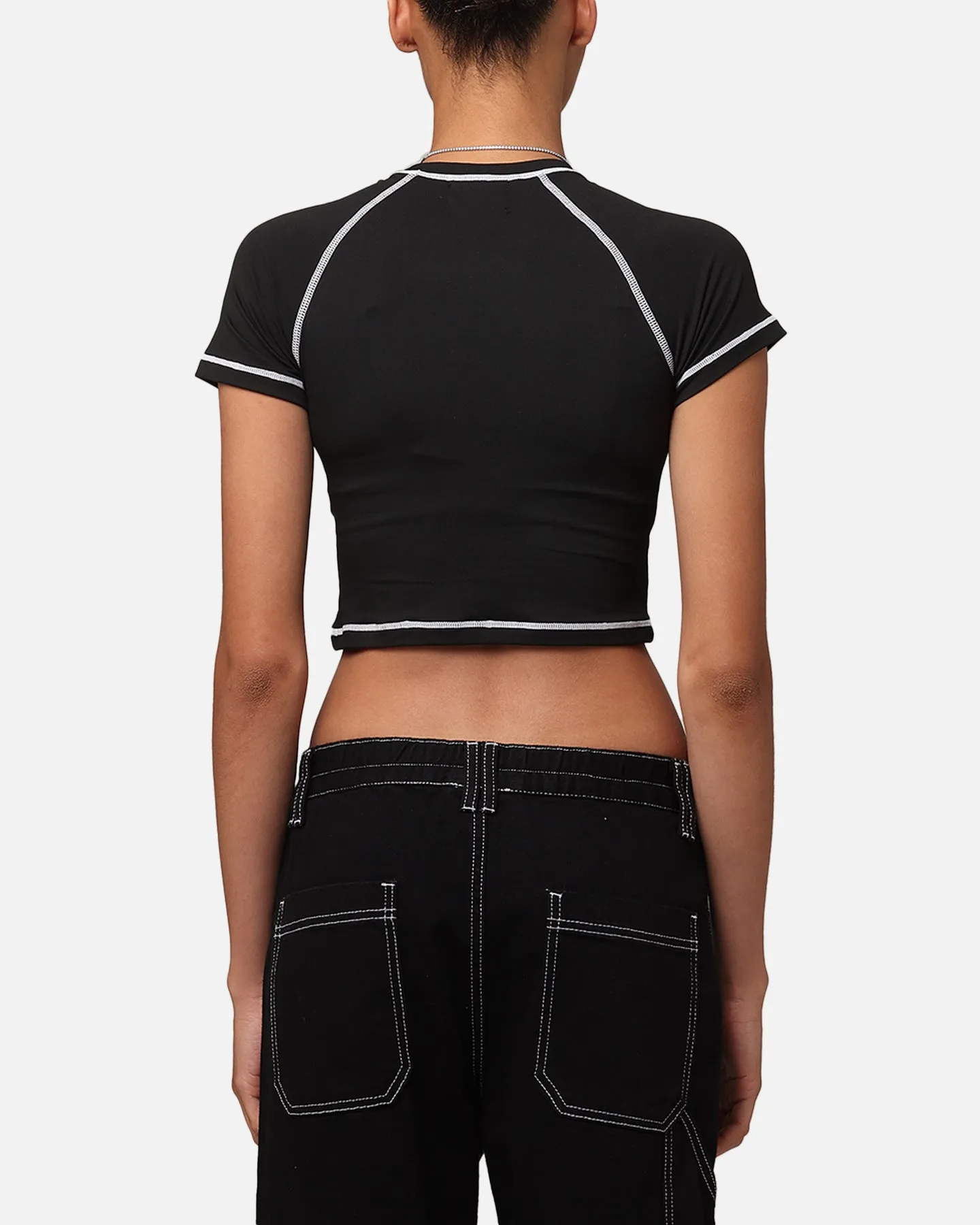 timeless Picnic XXIII Women's Boiler Room Crop T-Shirt Black