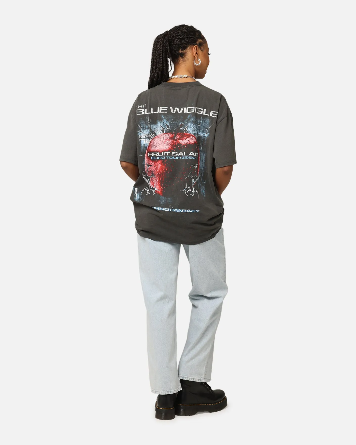 Chill Comfort Goat Crew X The Wiggles Blue Wiggle Heavy T-Shirt Black Wash