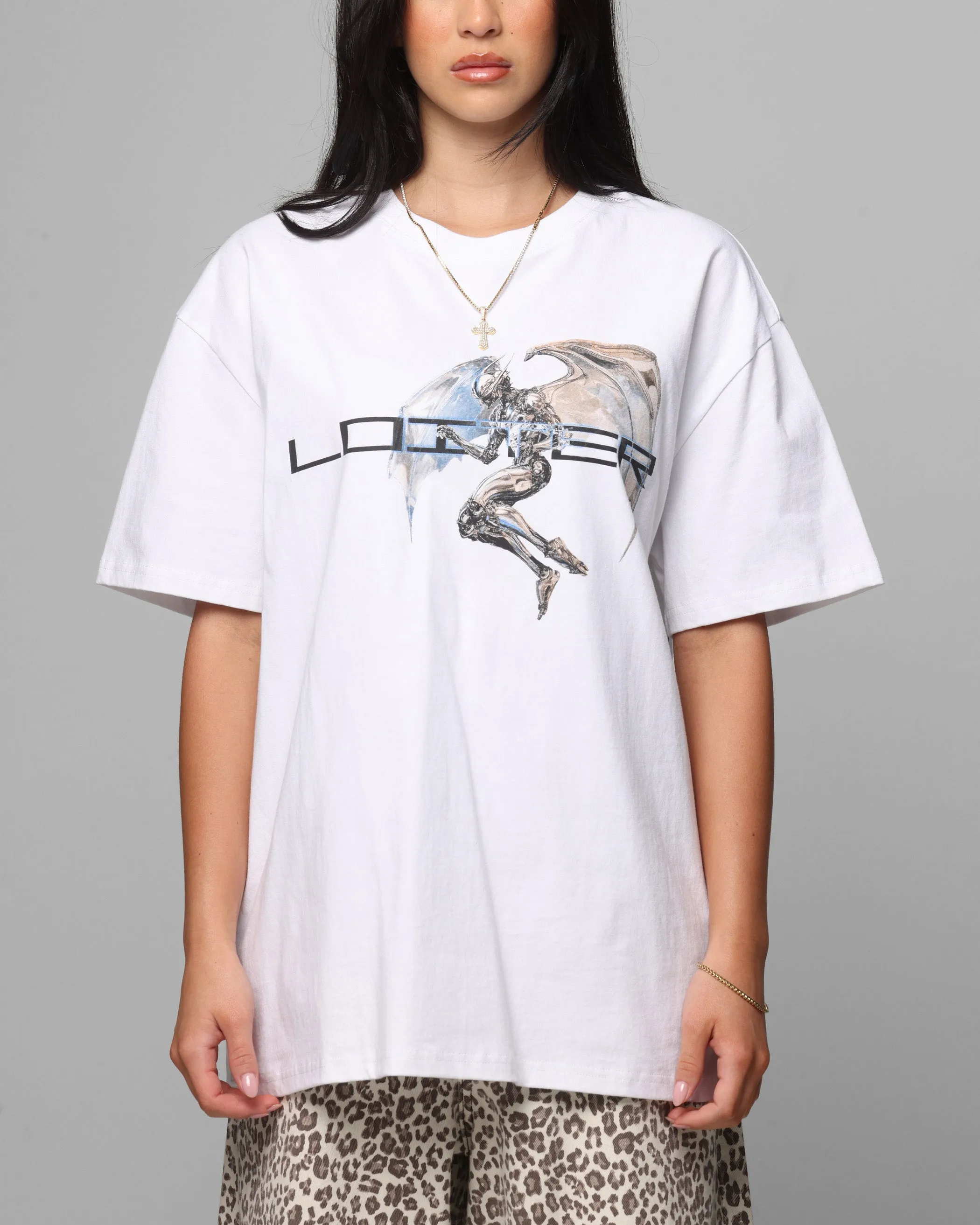 Loiter Chrome Deceiver T-Shirt White Soft Design