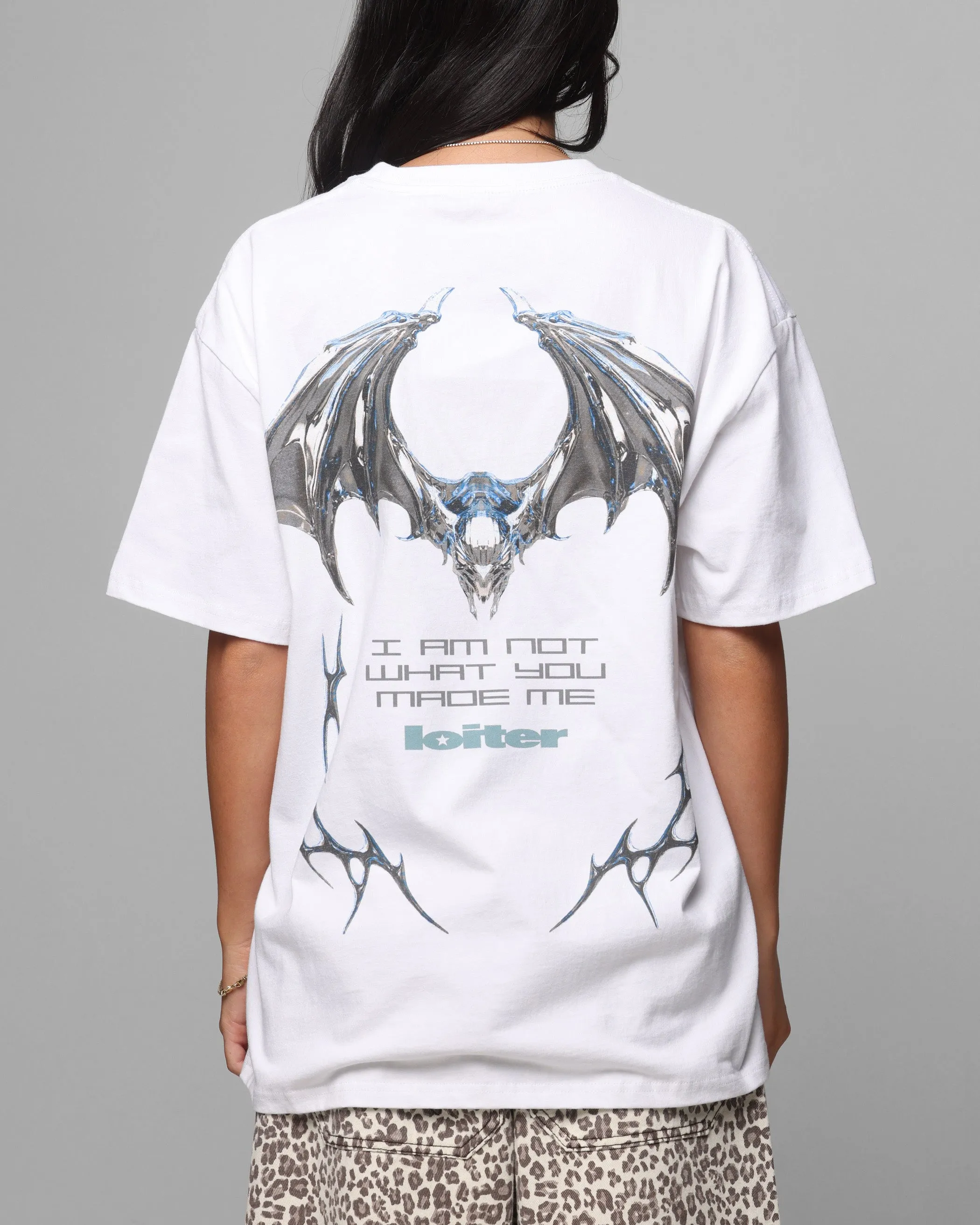 Loiter Chrome Deceiver T-Shirt White Simple Chic