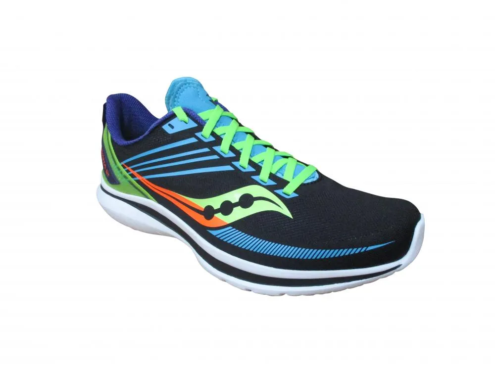 Saucony scarpa da corsa da uomo Kinvara 12 S20619 25 nero verde azzurro Travel Essential Mammoth look
