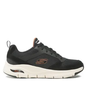 Skechers scarpa sneakers da uomo Arch Fit Servitica 232101 BLK nero plain - design shoes