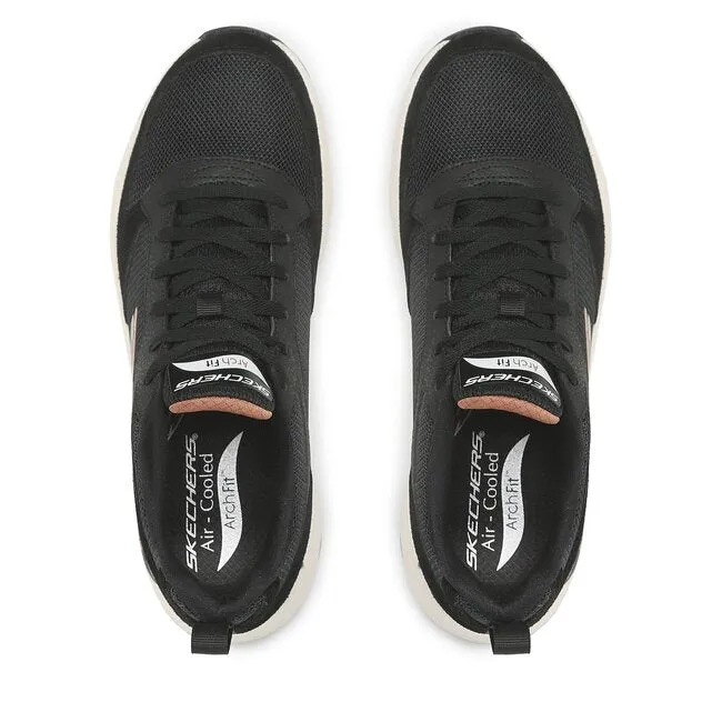Icy Terrain Hyperelastic Response Foam Skechers scarpa sneakers da uomo Arch Fit Servitica 232101 BLK nero