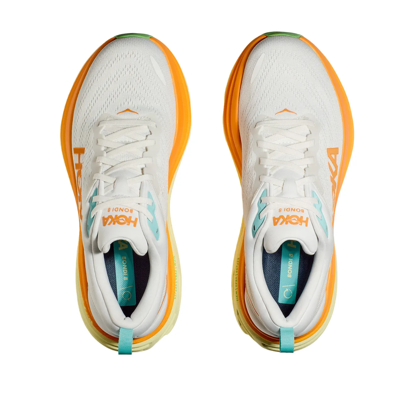 Knit Upper Hoka One One scarpa da corsa da uomo Bondi 8 1123202/BNCS bianco sole
