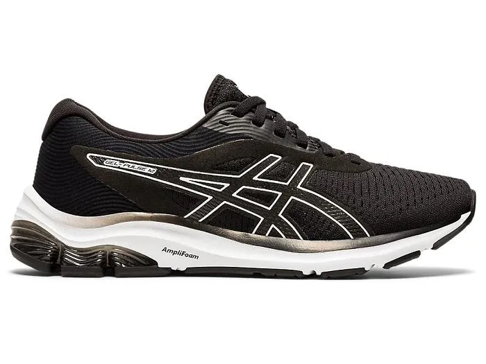 Asics scarpa da corsa da donna Gel Pulse 12 1012A724 001 nero-bianco grassy terrain