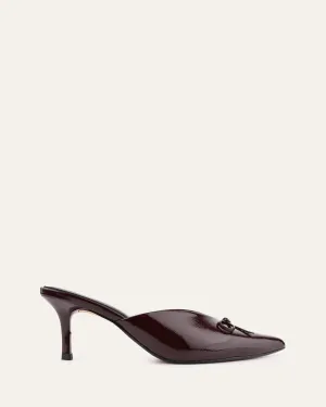 Confident Mood BETSY MID HEELS MERLOT CRINKLE PATENT