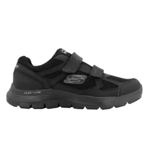 Skechers scarpa da ginnastica da uomo con strappo Flex Advantage4.0 Fortner 232578/BBK nero Soft Collar Padding