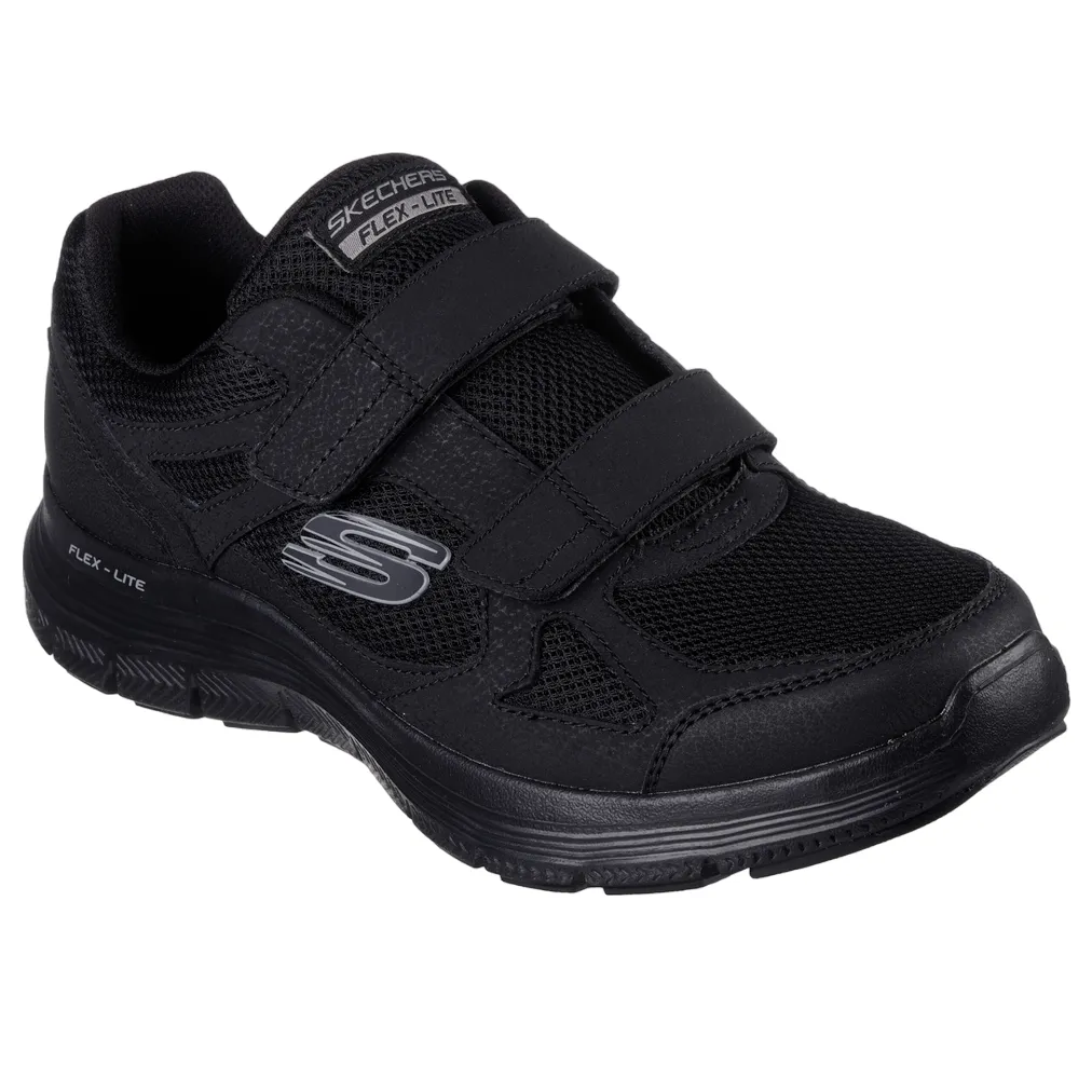 sports - themed shoes Skechers scarpa da ginnastica da uomo con strappo Flex Advantage4.0 Fortner 232578/BBK nero