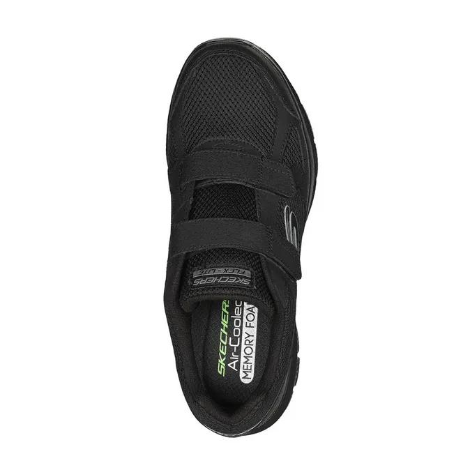 Skechers scarpa da ginnastica da uomo con strappo Flex Advantage4.0 Fortner 232578/BBK nero Break - in - free