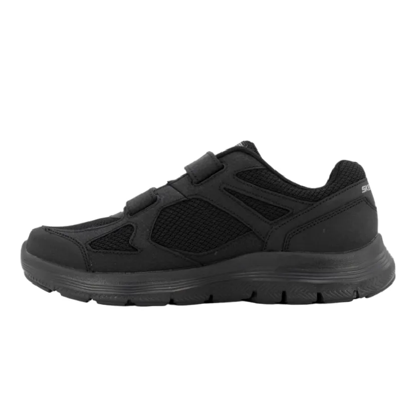Skechers scarpa da ginnastica da uomo con strappo Flex Advantage4.0 Fortner 232578/BBK nero FlexGrooves