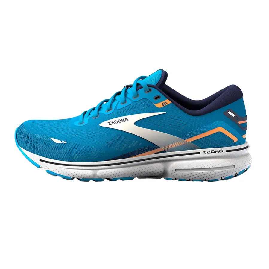 rainy day running Brooks scarpa da corsa da uomo Ghost 15 1103931D480 blu chiaro-arancio