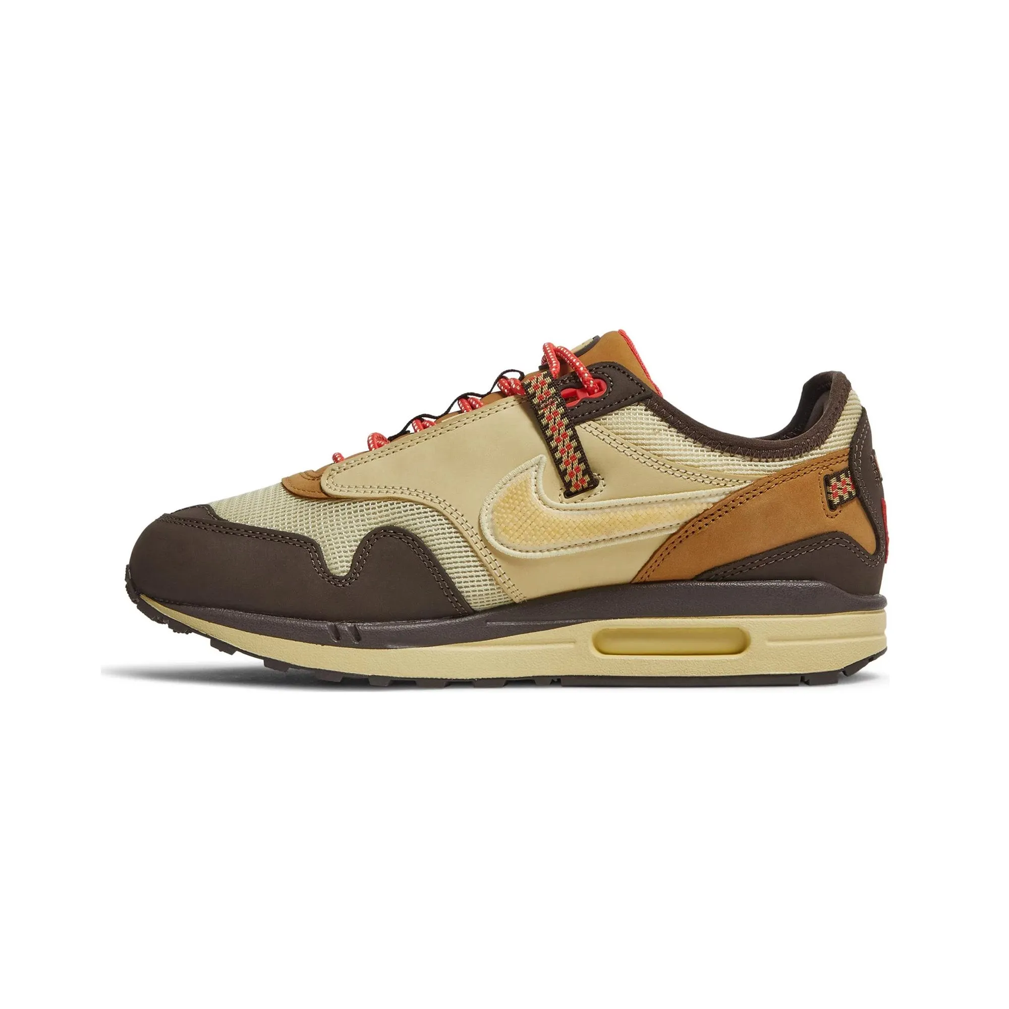 Nike Air Max 1 Travis Scott Cactus Jack 'Baroque Brown' (2022) reinforced - heel running wear
