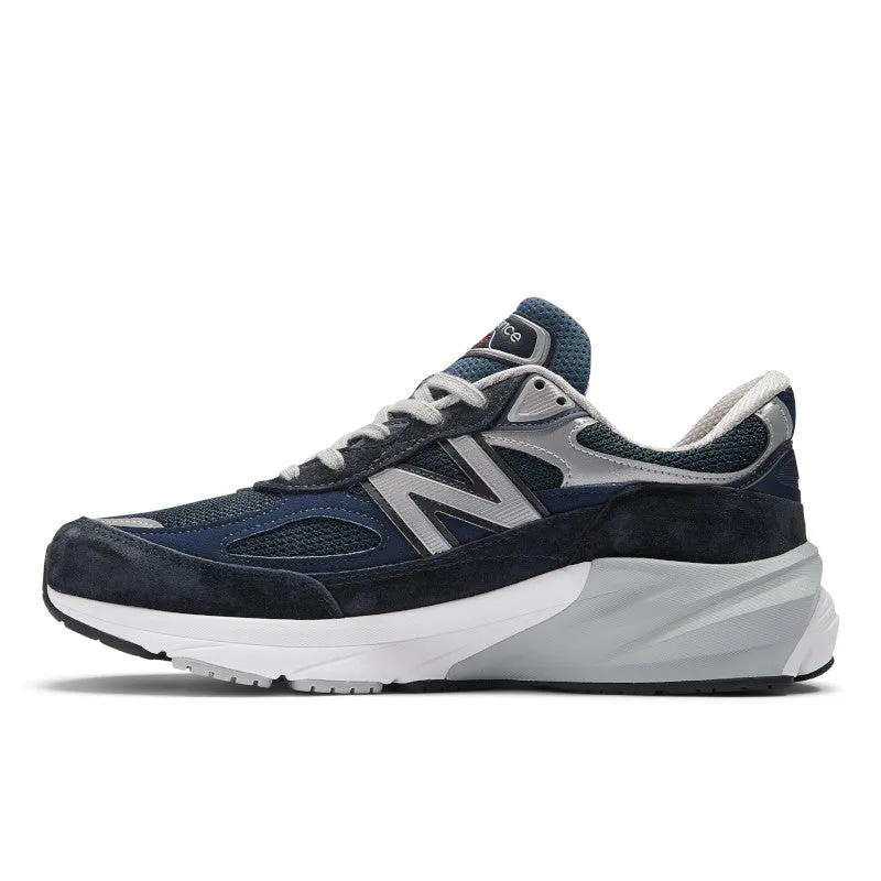 990v6 - Navy with White - Men's Comfortable Arch Support Advanced Motion Guidance