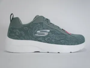 running in the evening shoes Sock Like Collar Skechers sneakers da donna Dynamight 2.0 Homespun 12963 SAGE grigio