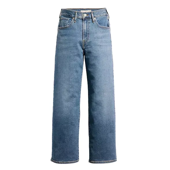 Levi's pantalone jeans da donna a vita alta e gamba larga High-Rise Wide-Leg 729700018 blu chiaro Quick Matchup All Season Fabric Weight