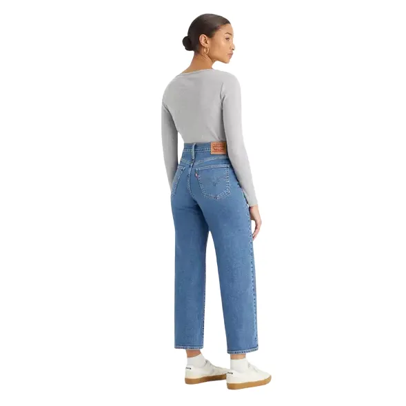 Daily Fashion Levi's pantalone jeans da donna a vita alta e gamba larga High-Rise Wide-Leg 729700018 blu chiaro