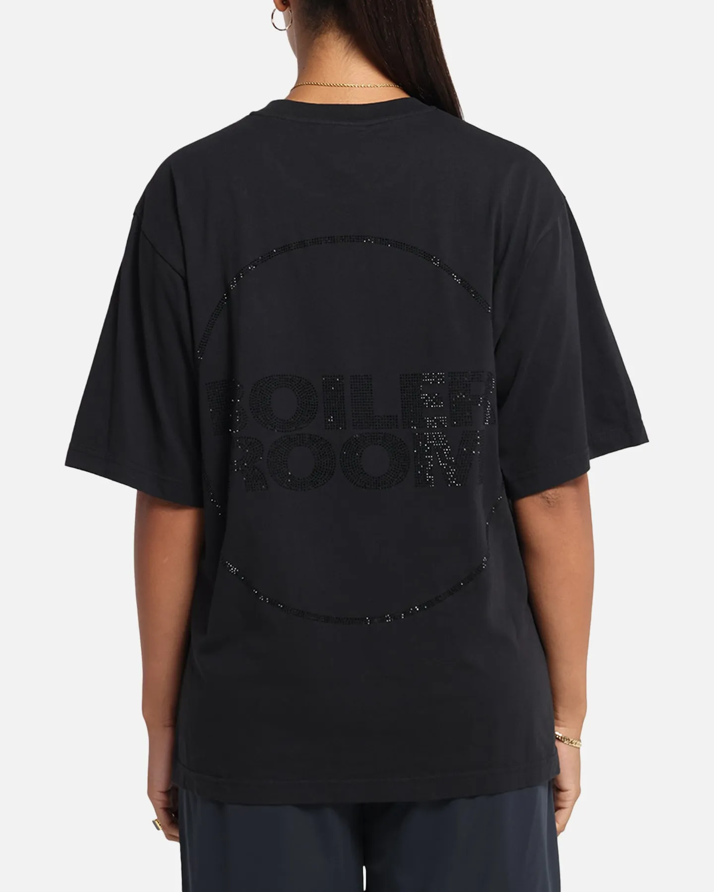 Boiler Room Rhiinestone T-Shirt Black Smart Casual Look