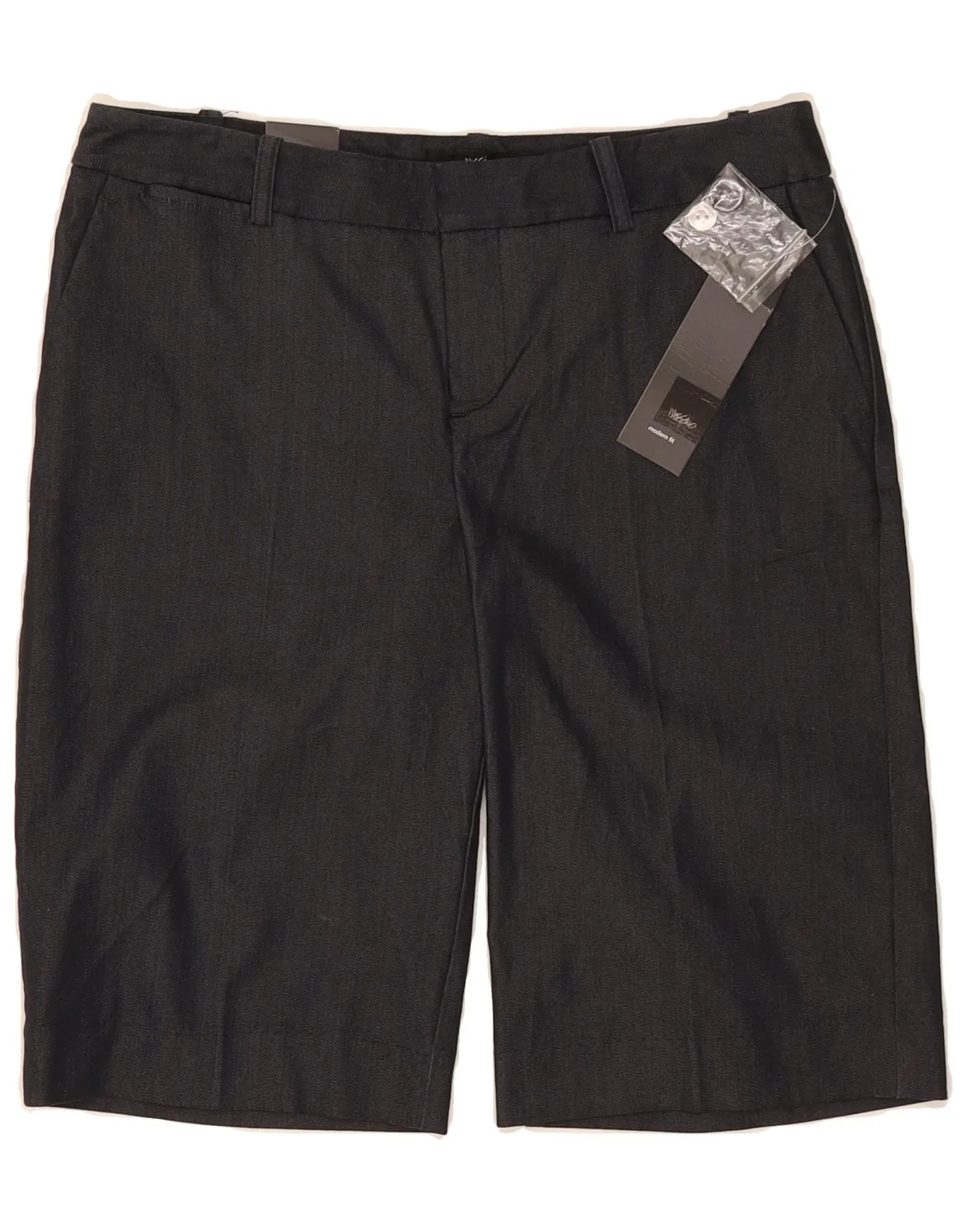 MOSSIMO Womens Chino Shorts US 2 XS W30  Grey Cotton Multi Directional Flex