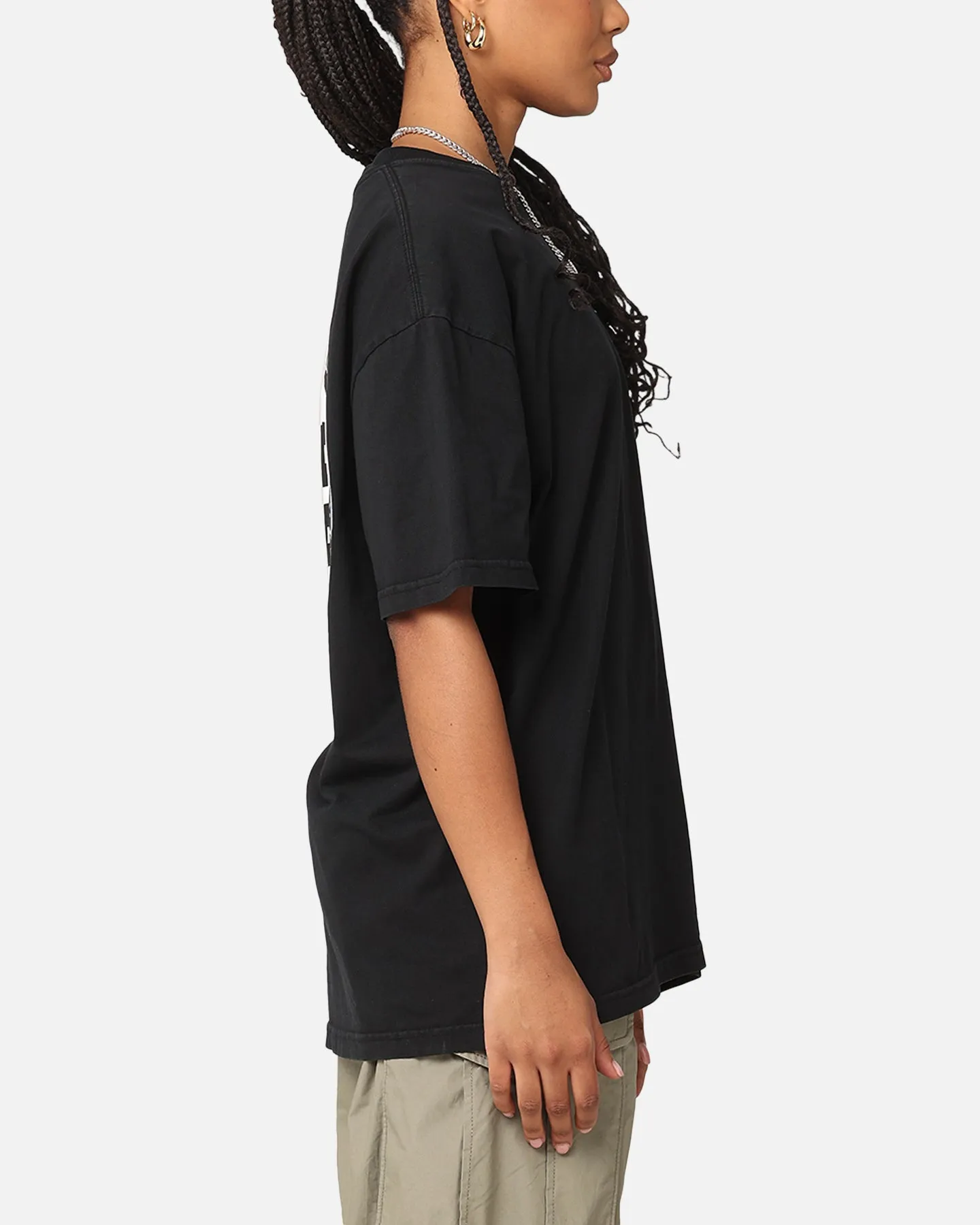 Active Outfit S Double Roots Dot T-Shirt Washed Black