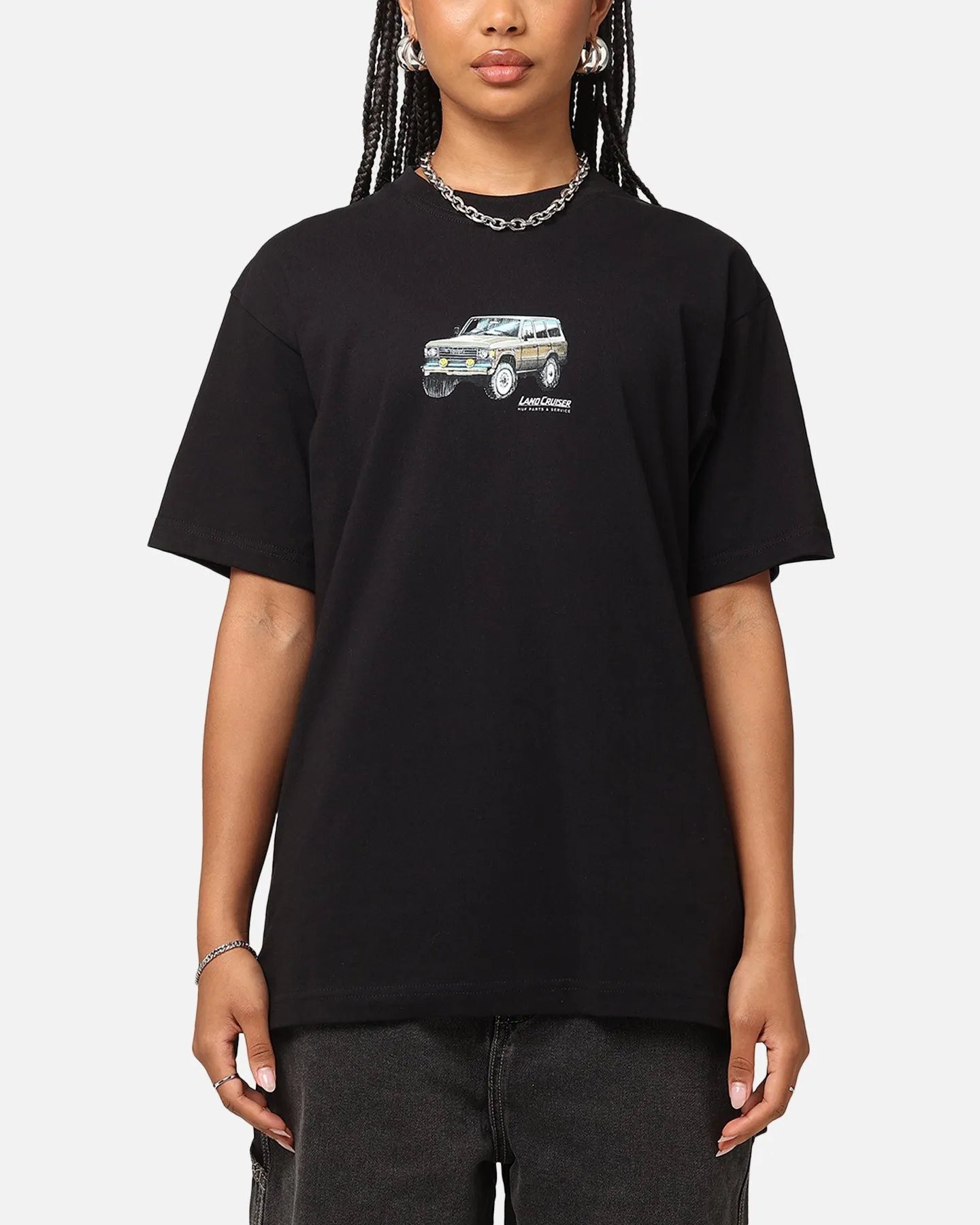 Huf X Toyota Rosetta T-Shirt Black Anti Bacterial Treatment Bold Design