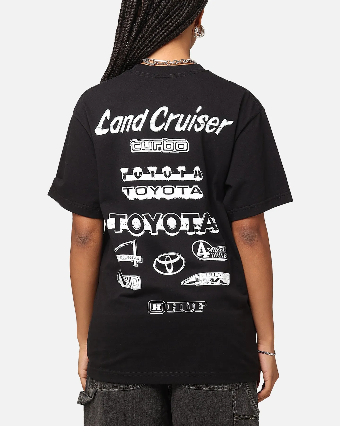 Classic Color Layering Options Huf X Toyota Rosetta T-Shirt Black
