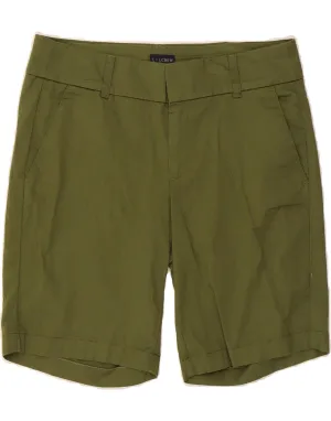 J. CREW Womens Chino Shorts US 4 Small W31  Green Cotton Cool Design