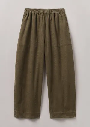 Classy Fit Abrasion Resistant Panels Organic Cord Barrel Leg Pants | Pear