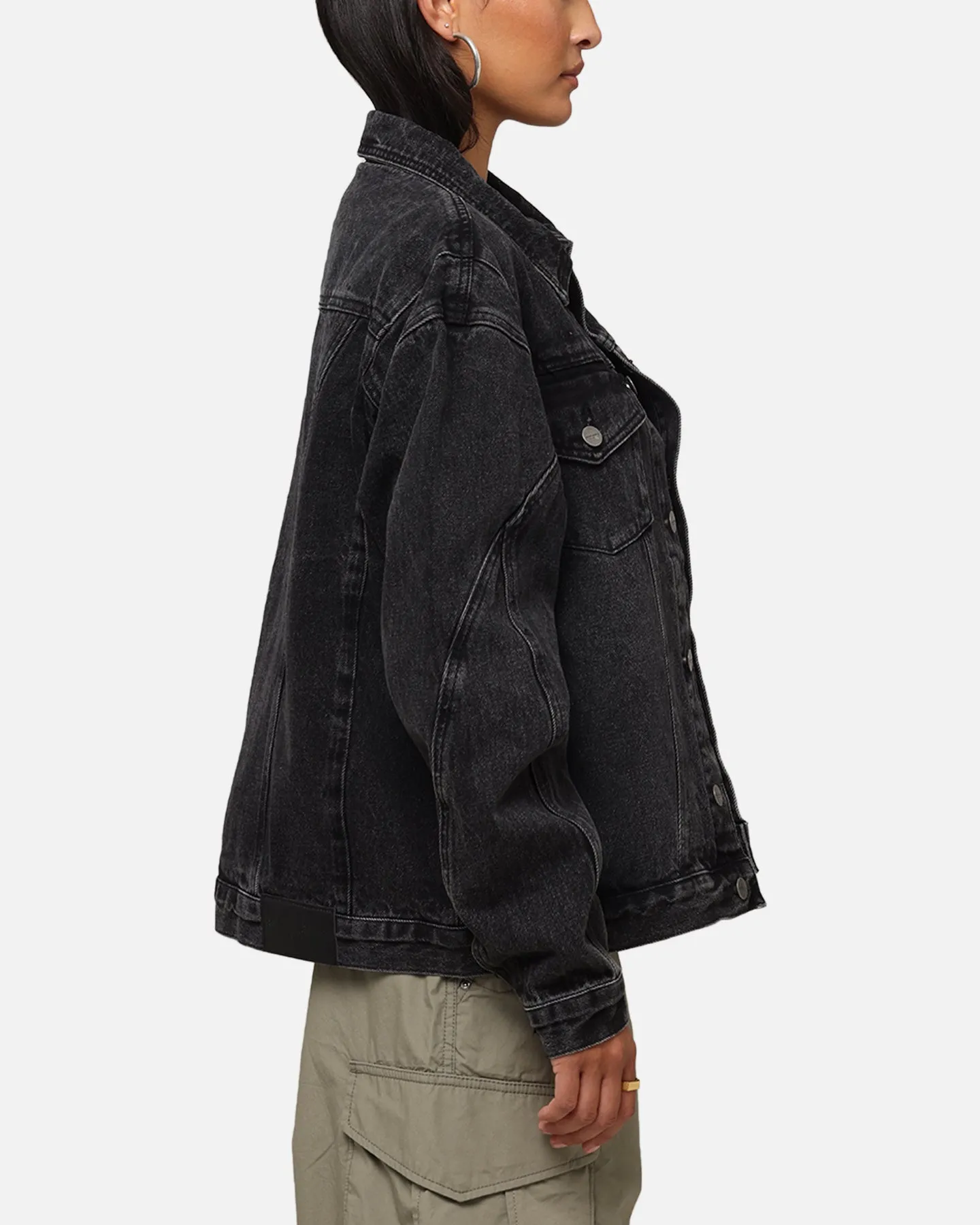 Moment Noise Free Fabric Saint Morta Armoury Denim Jacket Black Shadow