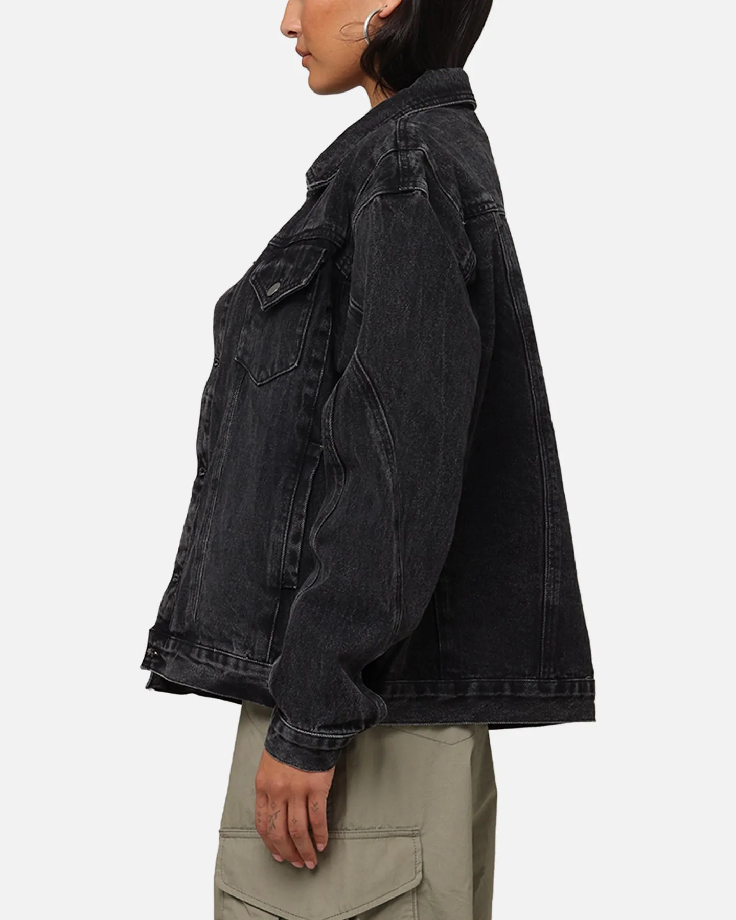 Saint Morta Armoury Denim Jacket Black Shadow YKK Zipper Hiking Jacket