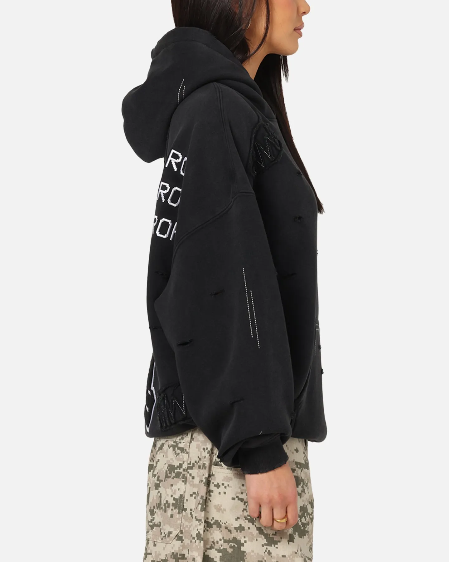 American Thrift Disney Mickey Prototype 001 Hoodie Black Moisture Wicking Finish Non Restrictive Collar