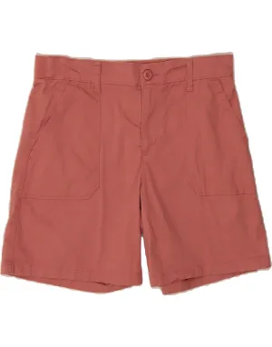 LEE Womens Chino Shorts US 10 Large W32 Pink Cotton Stretchy Hemline clean look