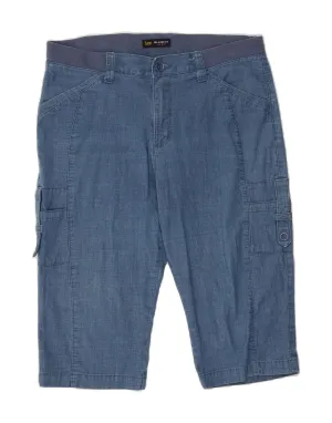 High Waist UV resistant LEE Womens Mid Rise Relaxed Fit Cargo Bermuda Shorts US 12 Large W36  Blue