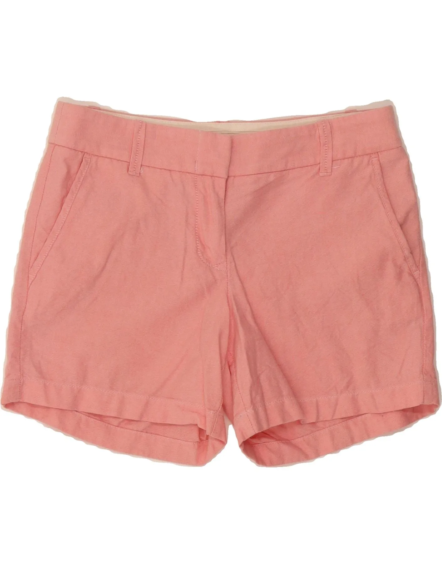 Vented Hem Details J. CREW Womens Chino Shorts US 2 XS W30  Pink Cotton